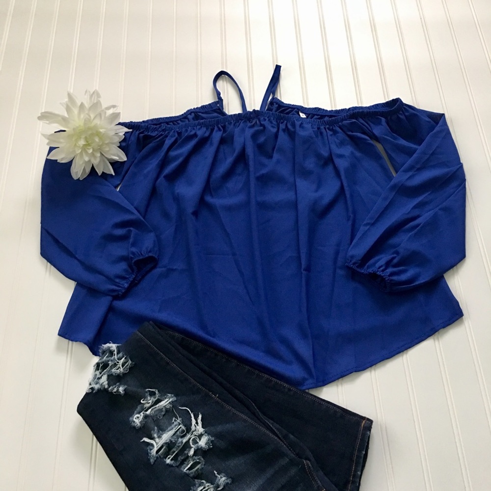 Off shoulder long sleeve blouse - Picture 3 of 6